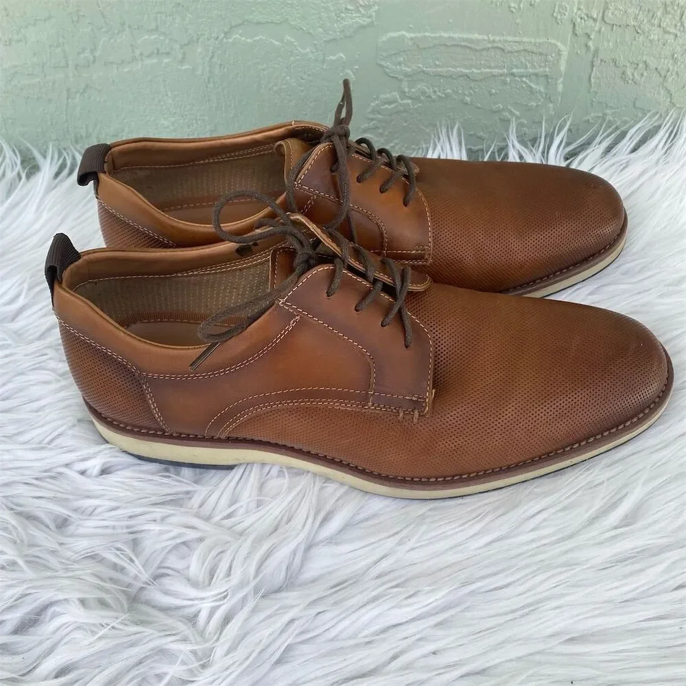 Steve Madden Men's Oxford Shoes Size 9 Brown Lace Up